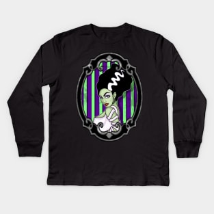 Bride Of Frankenstein Kids Long Sleeve T-Shirt